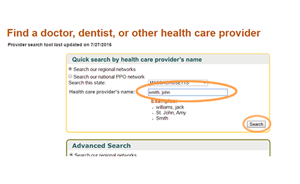 How to search for your practice